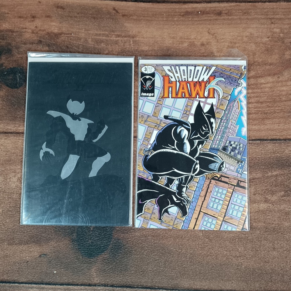 Image Comics ShadowHawk Comic Book Lot OS Black Excellent Foil Embossed Cover